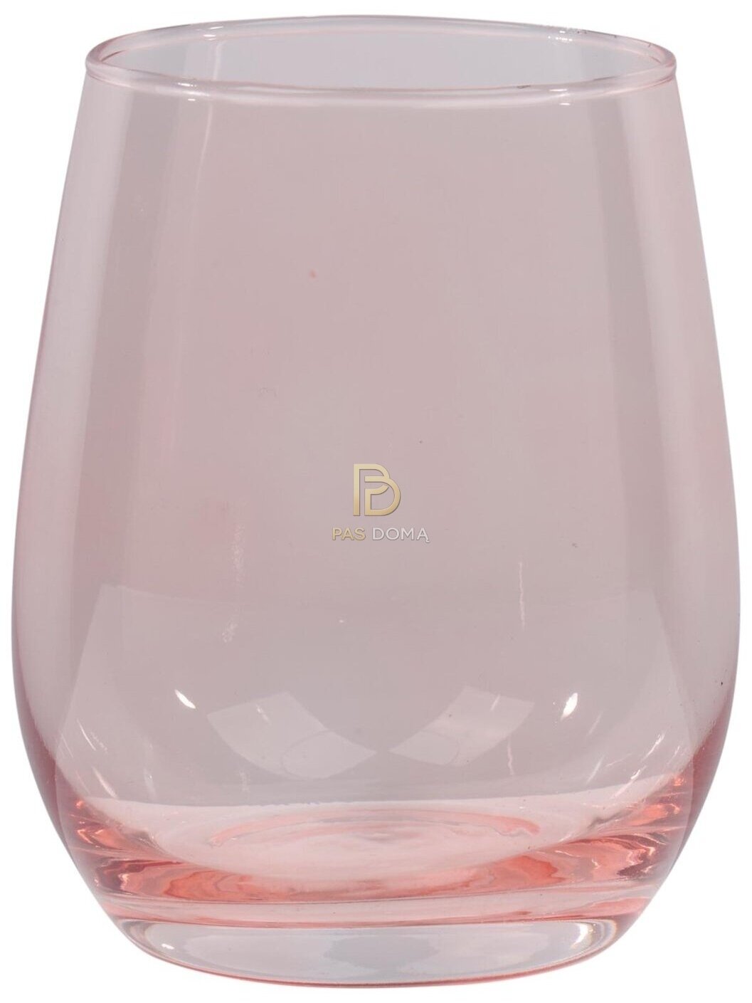 3 vnt. rožinių stiklinių 350 ml