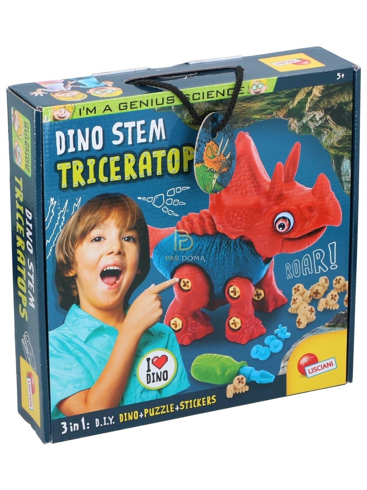 3D dėlionė „Triceratopsas“ 3D dėlionė „Triceratopsas“