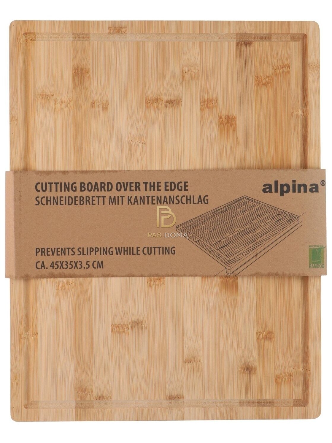ALPINA bambukinė pjaustymo lentelė 45 × 35 cm 3
