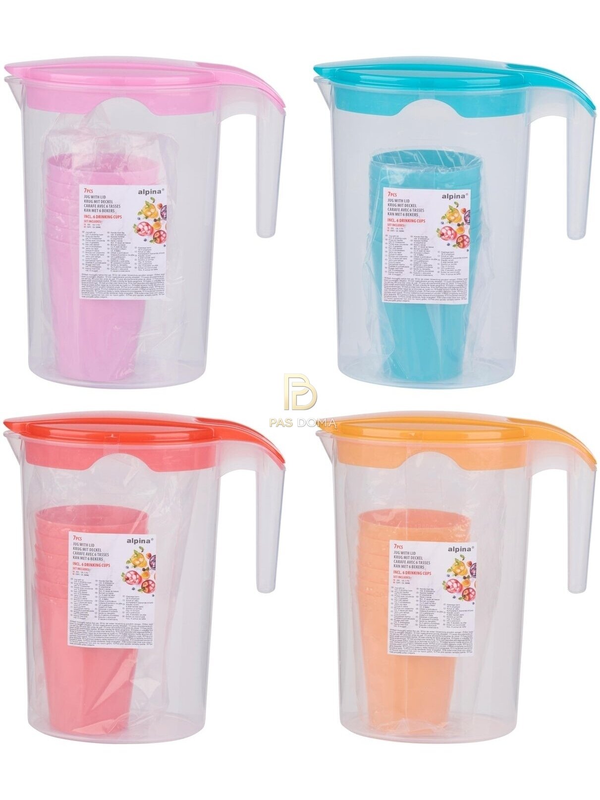 ALPINA Ąsotis su Puodeliais 1,75 l / 300 ml (10 x 20 x 22 cm)