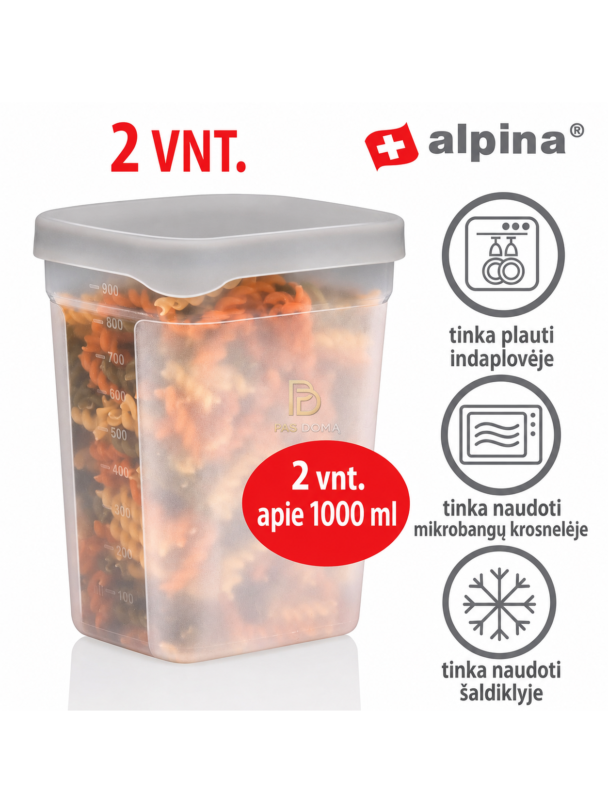 ALPINA Maisto Laikymo Indelių Rinkinys – 4 vnt. 3