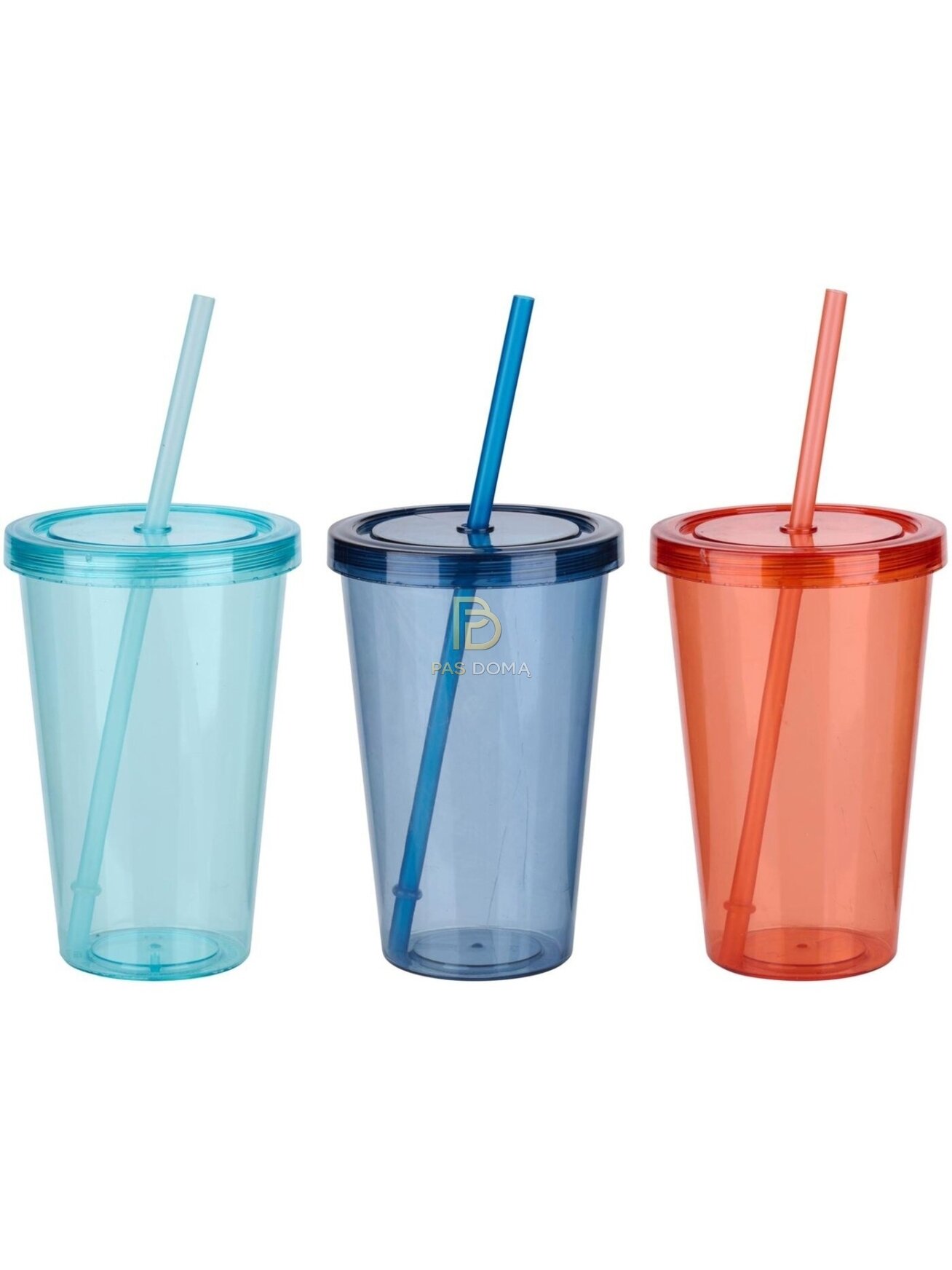 ALPINA Gėrimų Puodelis 500 ml su Šiaudeliu