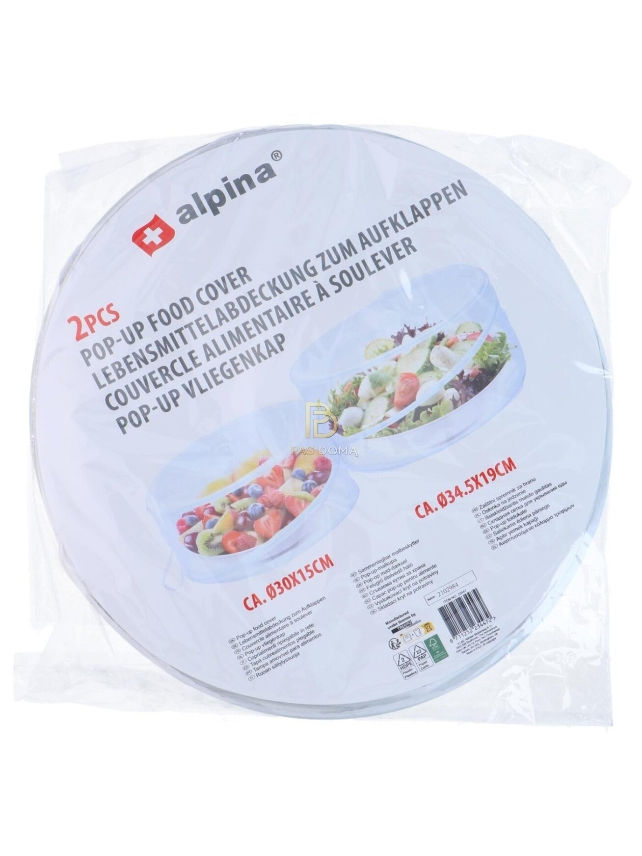 ALPINA išskleidžiamų maisto gaubtų rinkinys, 2 vnt. 2