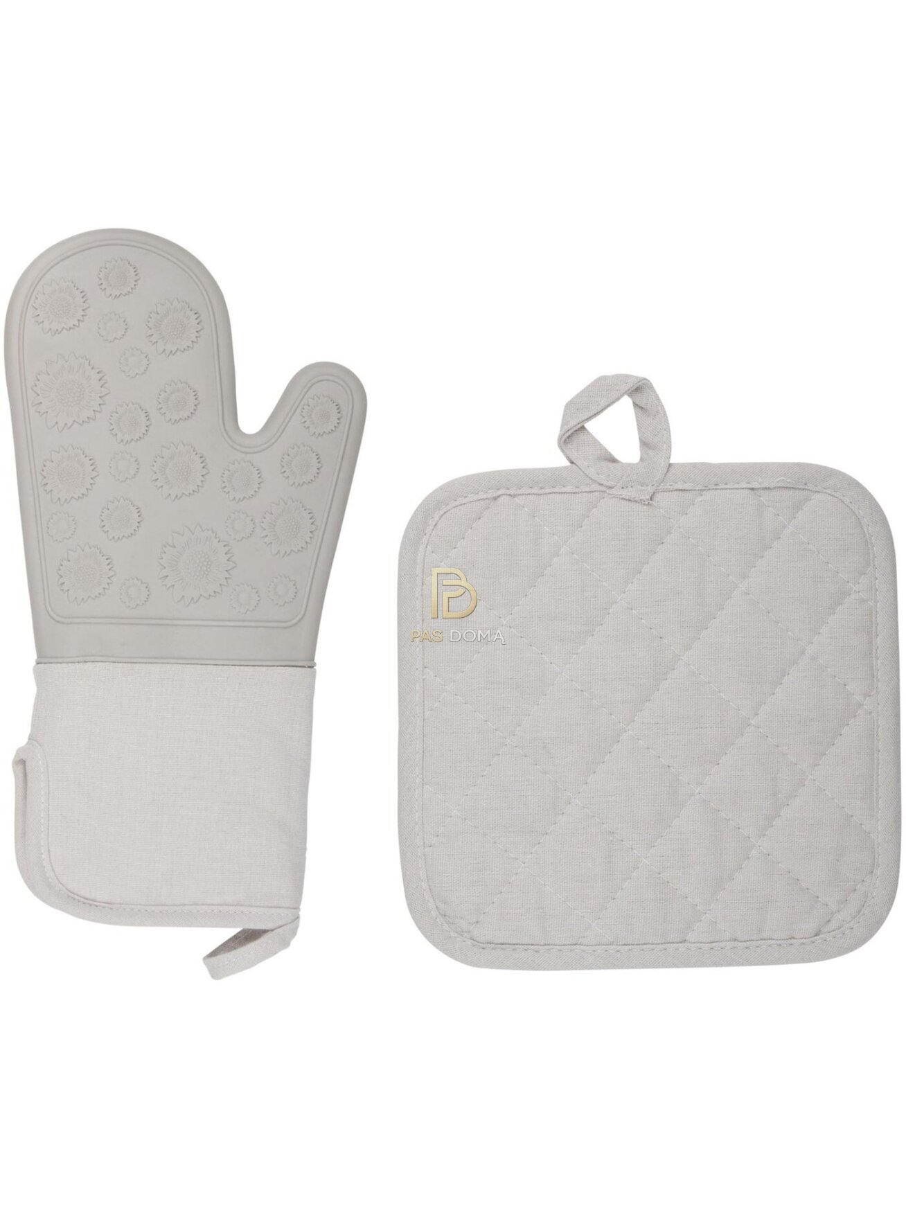 ALPINA orkaitės pirštinė ir puodkėlė 34 × 17,5 cm – pilka