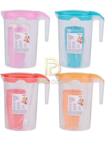 ALPINA Ąsotis su Puodeliais 1,75 l / 300 ml (10 x 20 x 22 cm)