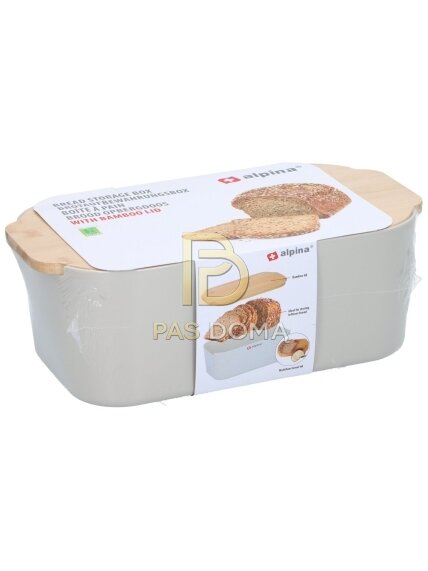 ALPINA Duonos Laikymo Dėžė 650 g (18,5 x 33 x 12 cm) 1