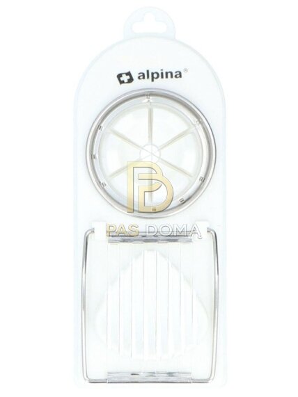 ALPINA Kiaušinių Pjaustyklė 2-in-1 Balta (21 x 8,5 x 3 cm)