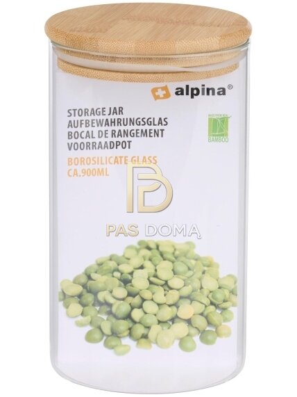 ALPINA Laikymo Indelis su Dangteliu 900 ml (Ø10 x 17 cm) 2