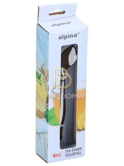 ALPINA Nerūdijančio Plieno Arbatiniai Šaukšteliai – 4 vnt. 2