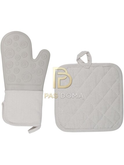 ALPINA orkaitės pirštinė ir puodkėlė 34 × 17,5 cm – pilka
