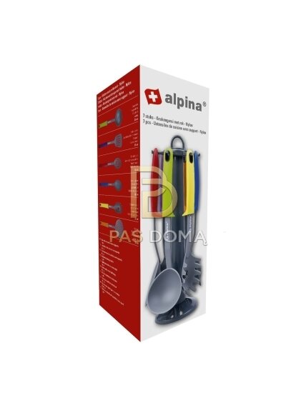 ALPINA Virtuvės Įrankių Rinkinys su Stovu 33,5 cm 4