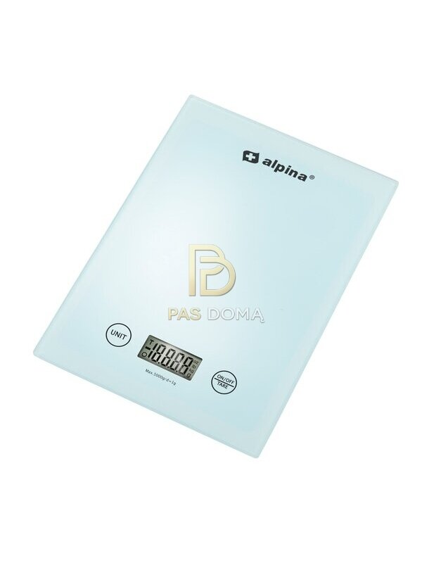 ALPINA skaitmeninės virtuvinės svarstyklės iki 5 kg 2