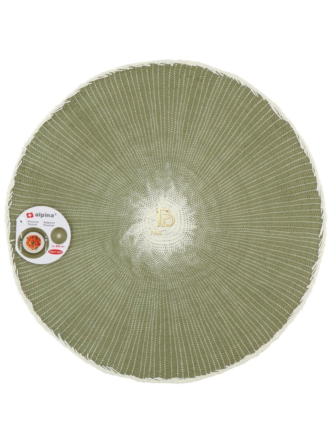 Apvalus stalo padėkliukas iš popierinių siūlų Ø39 cm