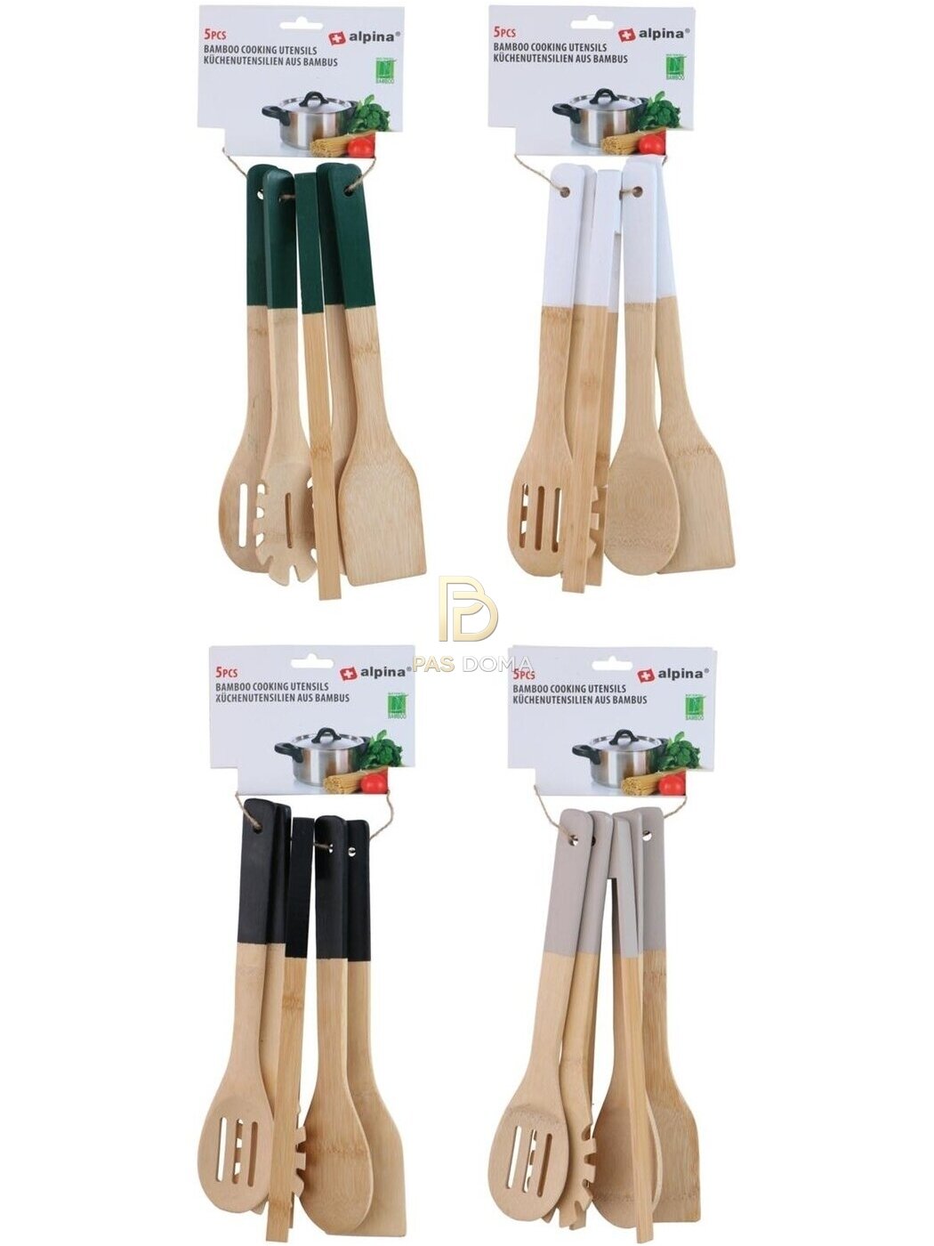 Bambukinių virtuvės įrankių rinkinys 30 cm 1