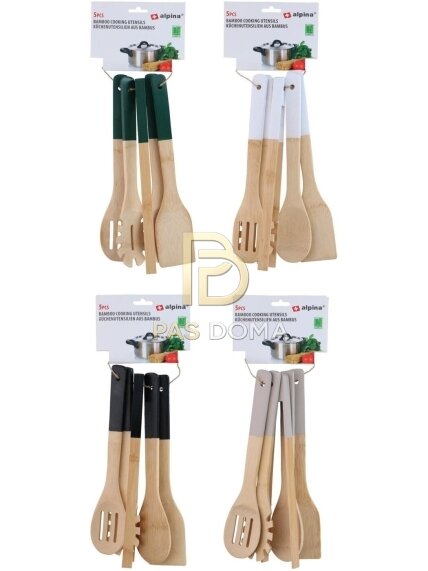 Bambukinių virtuvės įrankių rinkinys 30 cm 1