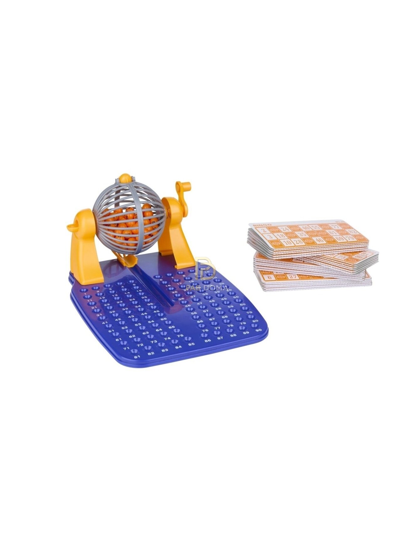 Bingo žaidimas su bingo būgnu 23,5 × 17,3 × 11,5 cm 1