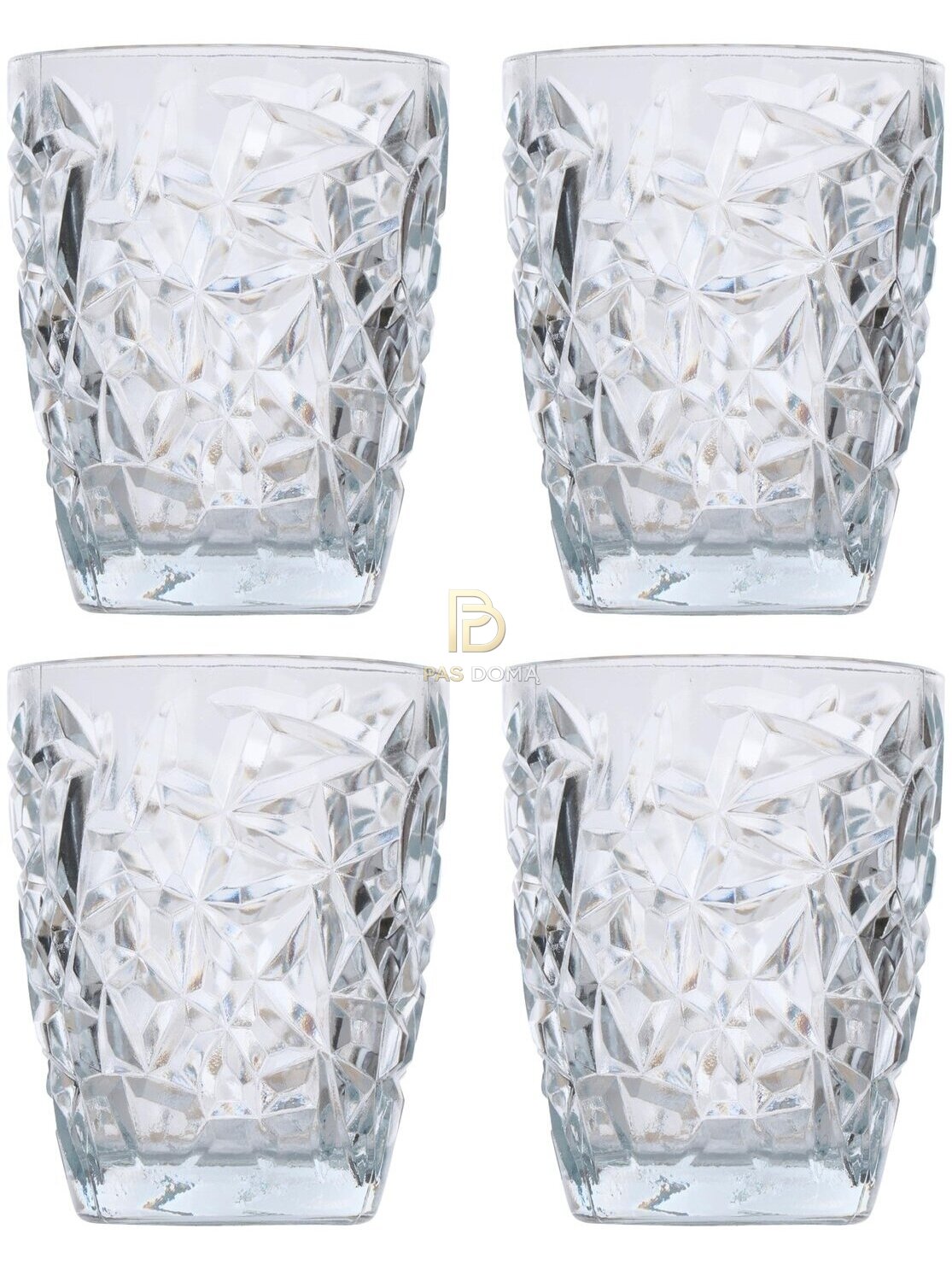 Diamas stiklinių rinkinys – 4 vnt. (280 ml) 1