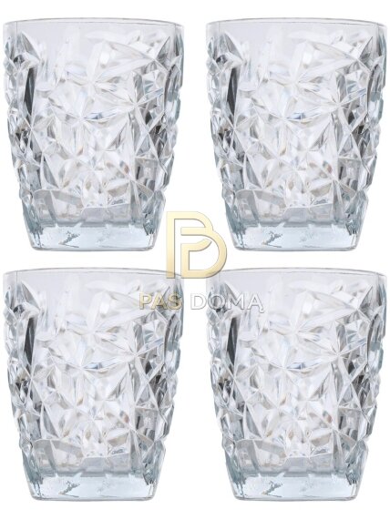 Diamas stiklinių rinkinys – 4 vnt. (280 ml) 1