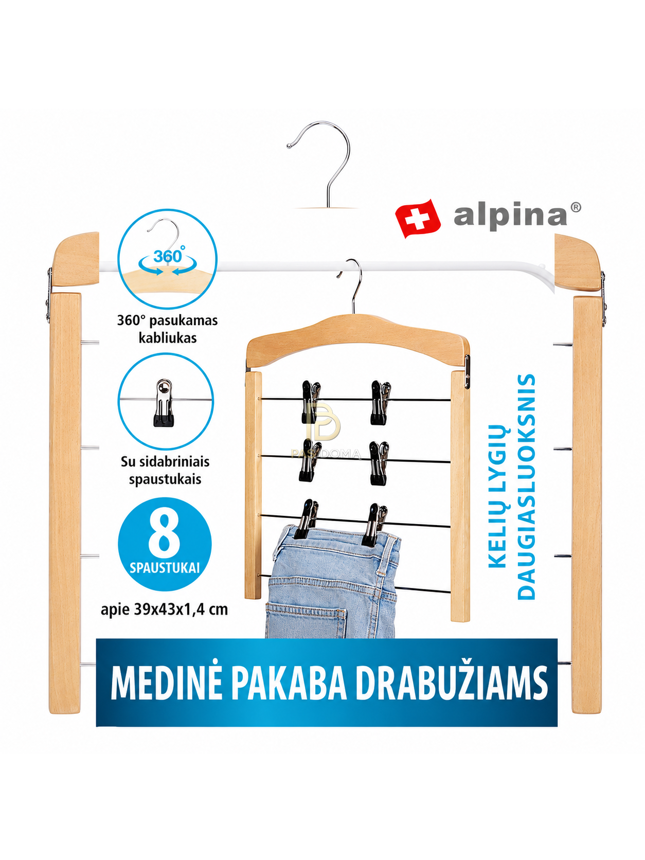 Drabužių pakaba 39 × 43 cm 4
