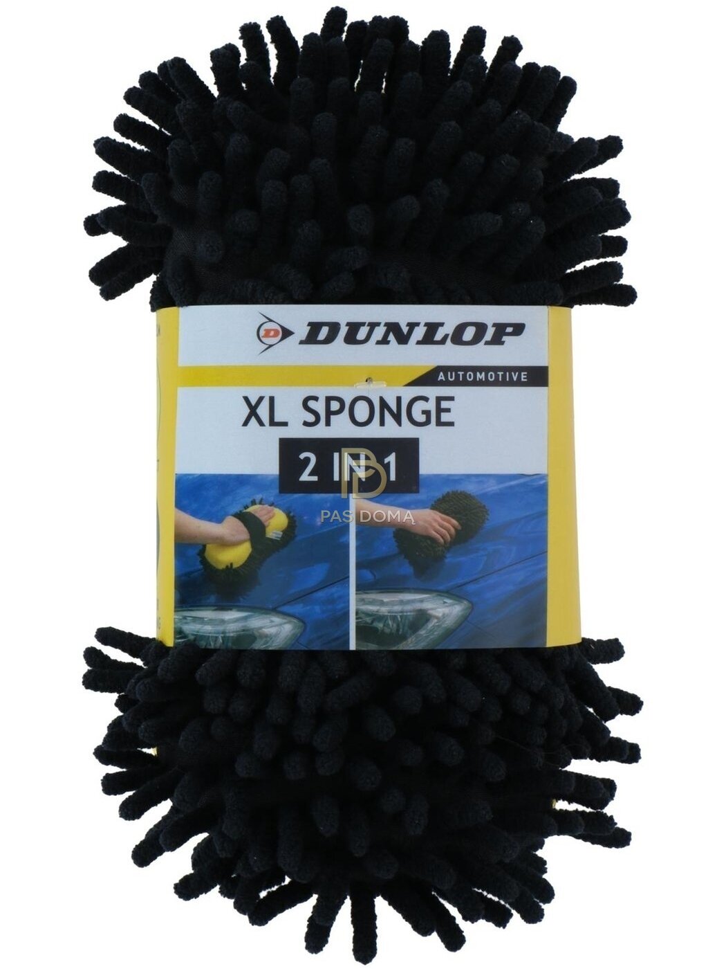 DUNLOP 2-in-1 mikropluošto kempinė automobiliui 23 × 12 × 7 cm