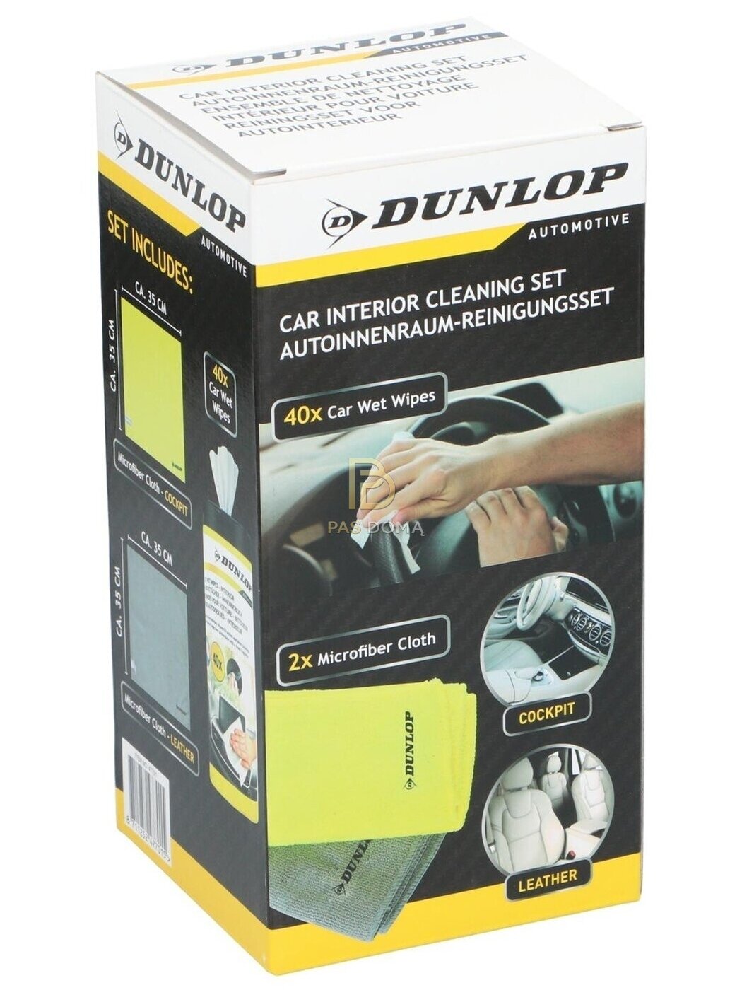 DUNLOP Automobilio salono valymo šluostė 35 x 35 cm, 250 GSM 4