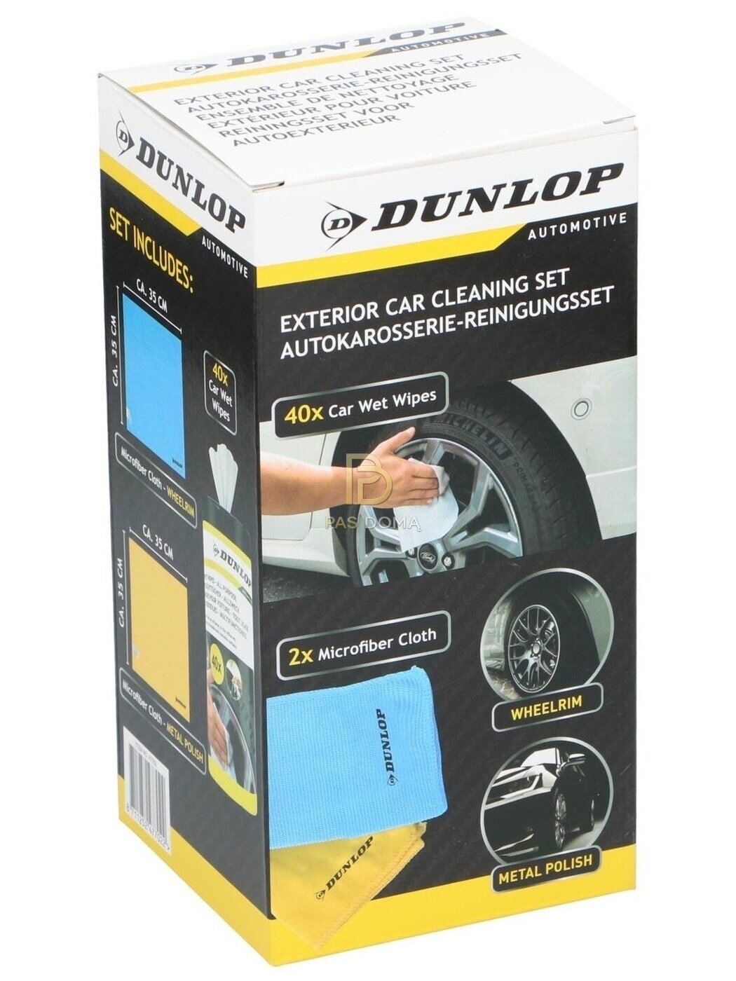 DUNLOP automobilio valymo šluostė 35 × 35 cm, 250 GSM 4