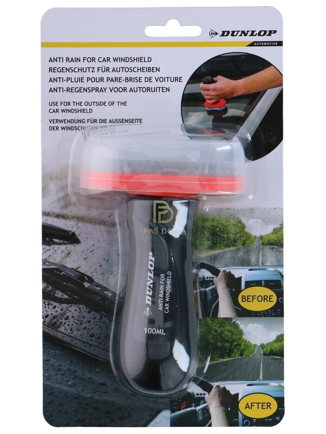 DUNLOP „Rain Off“ priemonė automobilio stiklams 100 ml 1
