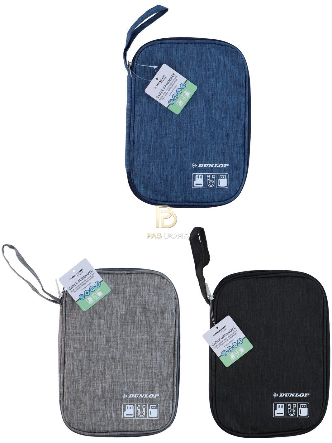 DUNLOP Kabelių ir priedų dėklas-organizatorius 23 x 16 cm