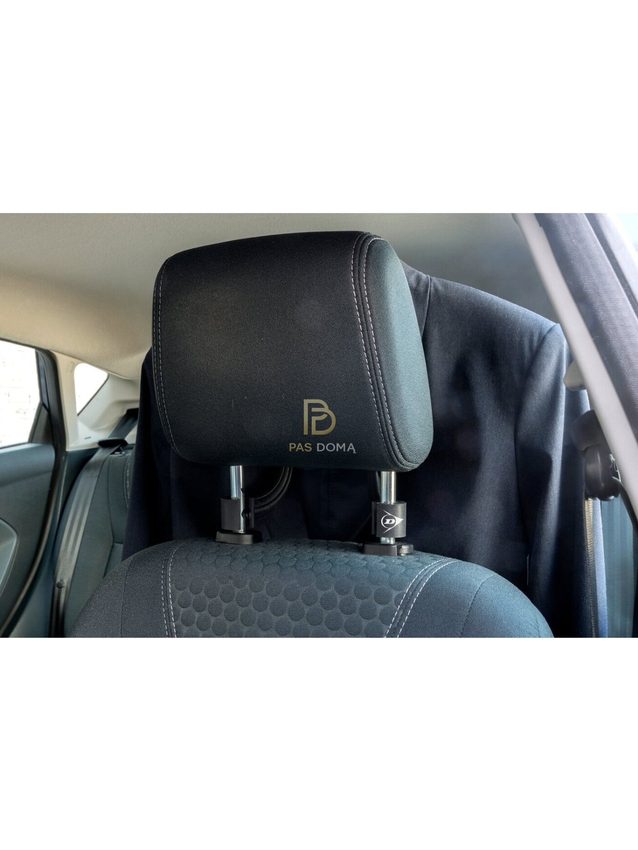 DUNLOP drabužių pakaba automobiliui, tvirtinama prie galvos atramos 2