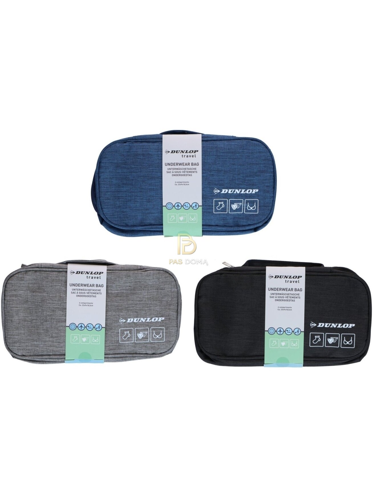 DUNLOP Kelioninis apatinių drabužių dėklas 27 x 14 x 9,5 cm