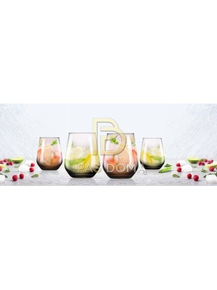 Dūminio atspalvio stiklinių rinkinys – 4 vnt. (450 ml) 2