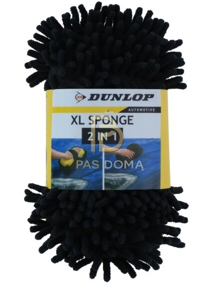 DUNLOP 2-in-1 mikropluošto kempinė automobiliui 23 × 12 × 7 cm