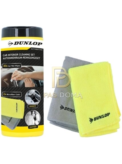 DUNLOP Automobilio salono valymo šluostė 35 x 35 cm, 250 GSM
