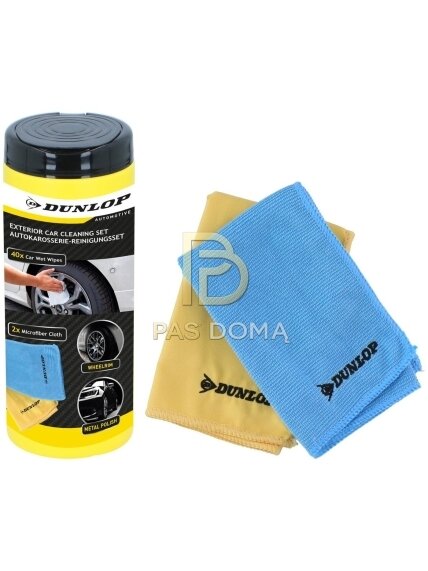 DUNLOP automobilio valymo šluostė 35 × 35 cm, 250 GSM