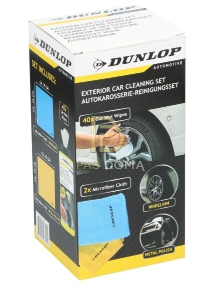 DUNLOP automobilio valymo šluostė 35 × 35 cm, 250 GSM 4
