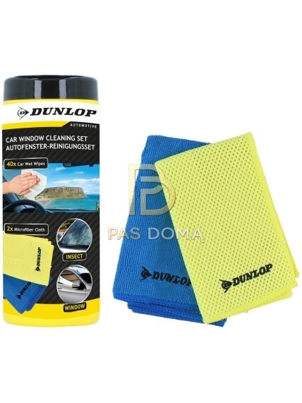 DUNLOP langų valymo šluostė 35 × 35 cm, 250 GSM