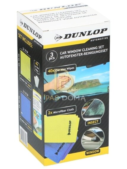 DUNLOP langų valymo šluostė 35 × 35 cm, 250 GSM 3