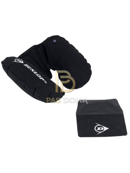 DUNLOP pripučiama galvos ir kaklo pagalvėlė, juoda 130 × 150 mm