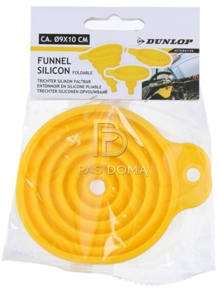 DUNLOP sulankstomas silikoninis piltuvėlis, geltonas 2