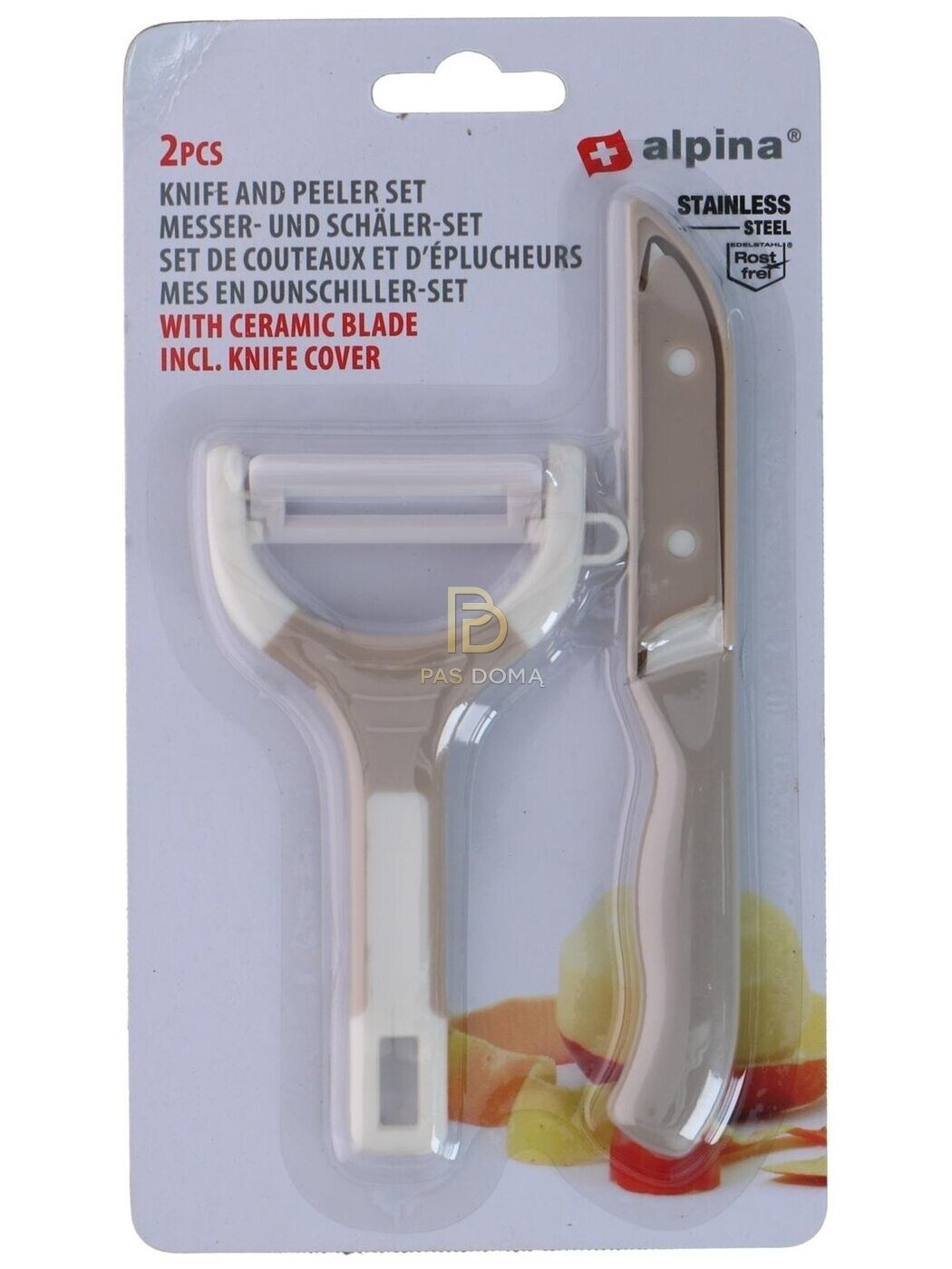 Peilio ir skustuko rinkinys 13 / 16 cm 2