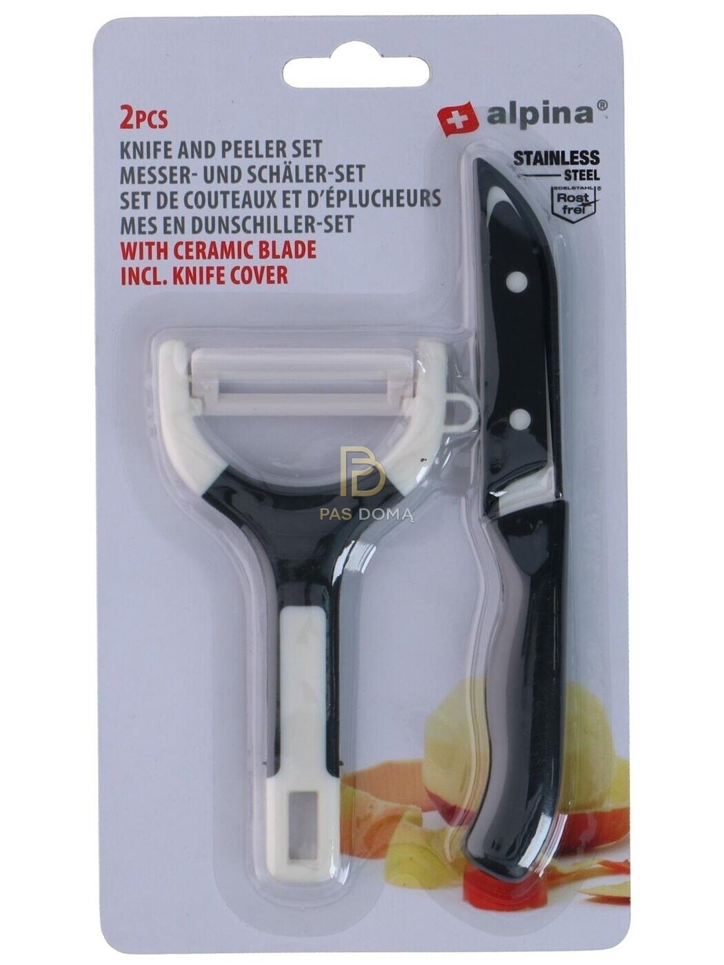 Peilio ir skustuko rinkinys 13 / 16 cm 5