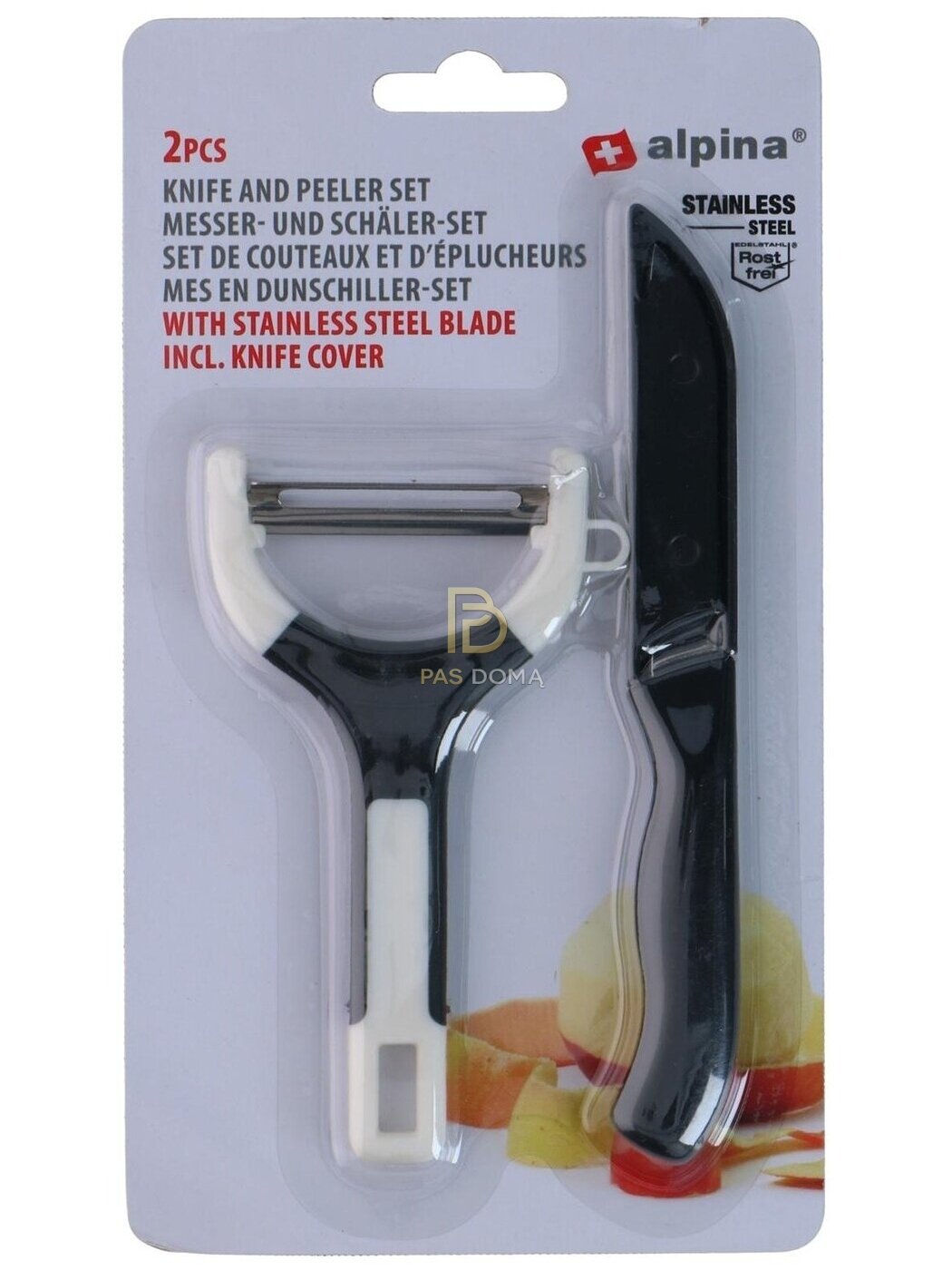 Peilio ir skustuko rinkinys 13 / 16 cm 6
