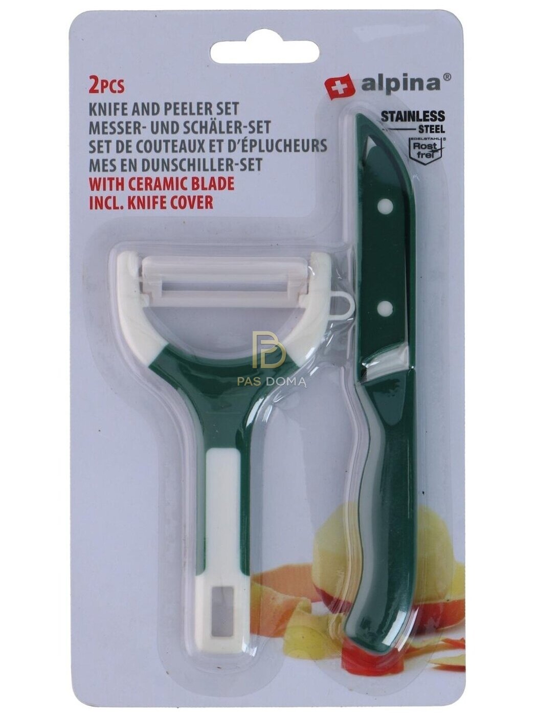 Peilio ir skustuko rinkinys 13 / 16 cm 3