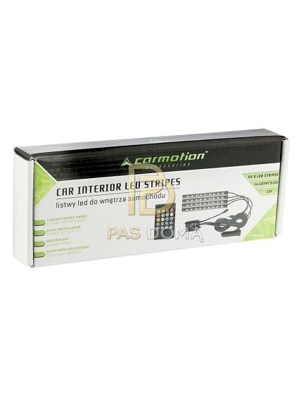 Automobilio salono apšvietimas 12V, 4 vnt. 1