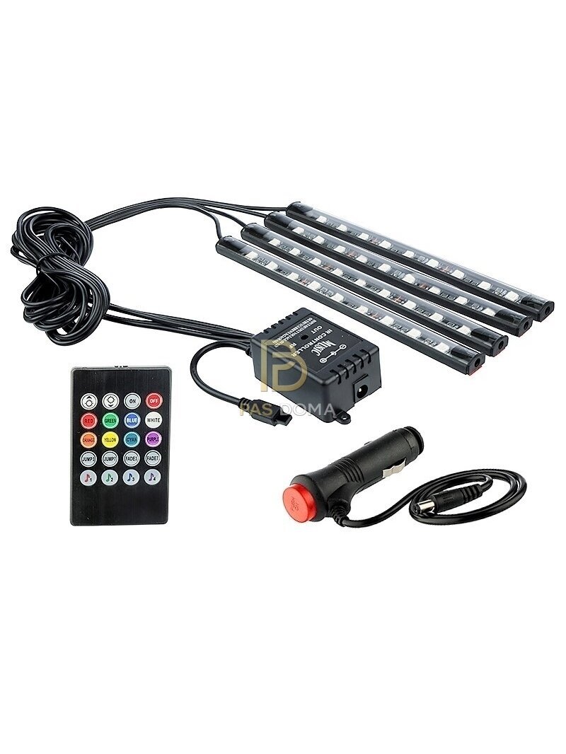 Automobilio salono apšvietimas 12V, 4 vnt.