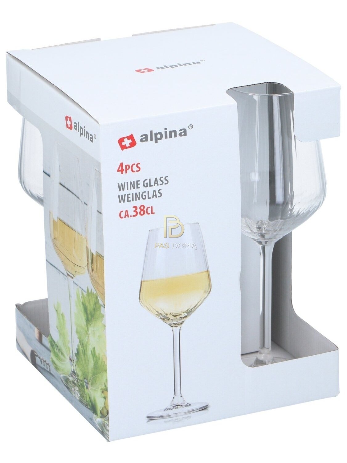 „Optiek“stiklinės  baltojo vyno taurių rinkinys – 4 vnt. (380 ml) 2