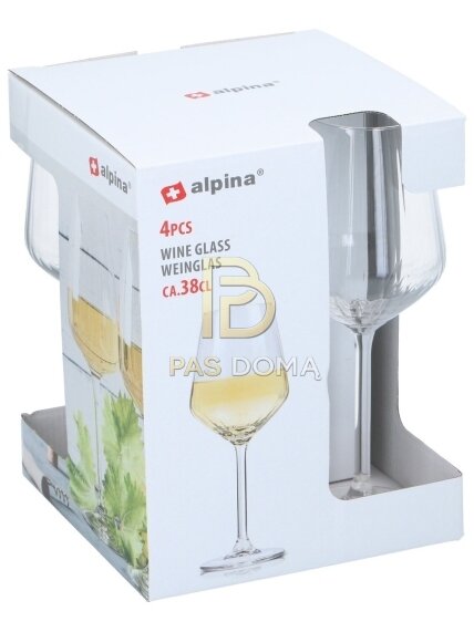 „Optiek“stiklinės  baltojo vyno taurių rinkinys – 4 vnt. (380 ml) 2