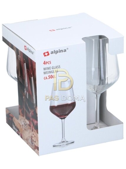 „Optiek“ stiklinių vyno taurių rinkinys – 4 vnt. (500 ml) 2