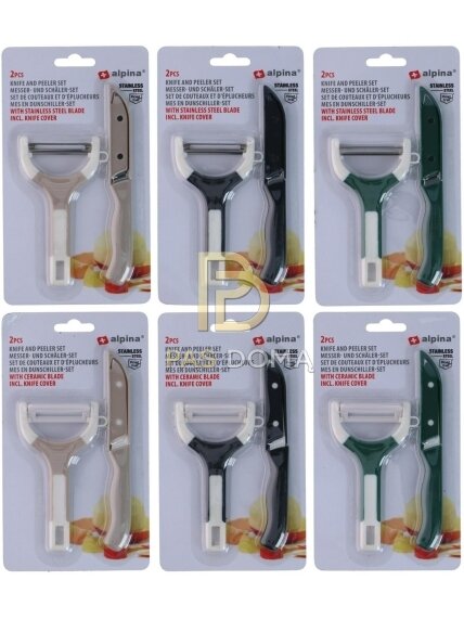 Peilio ir skustuko rinkinys 13 / 16 cm