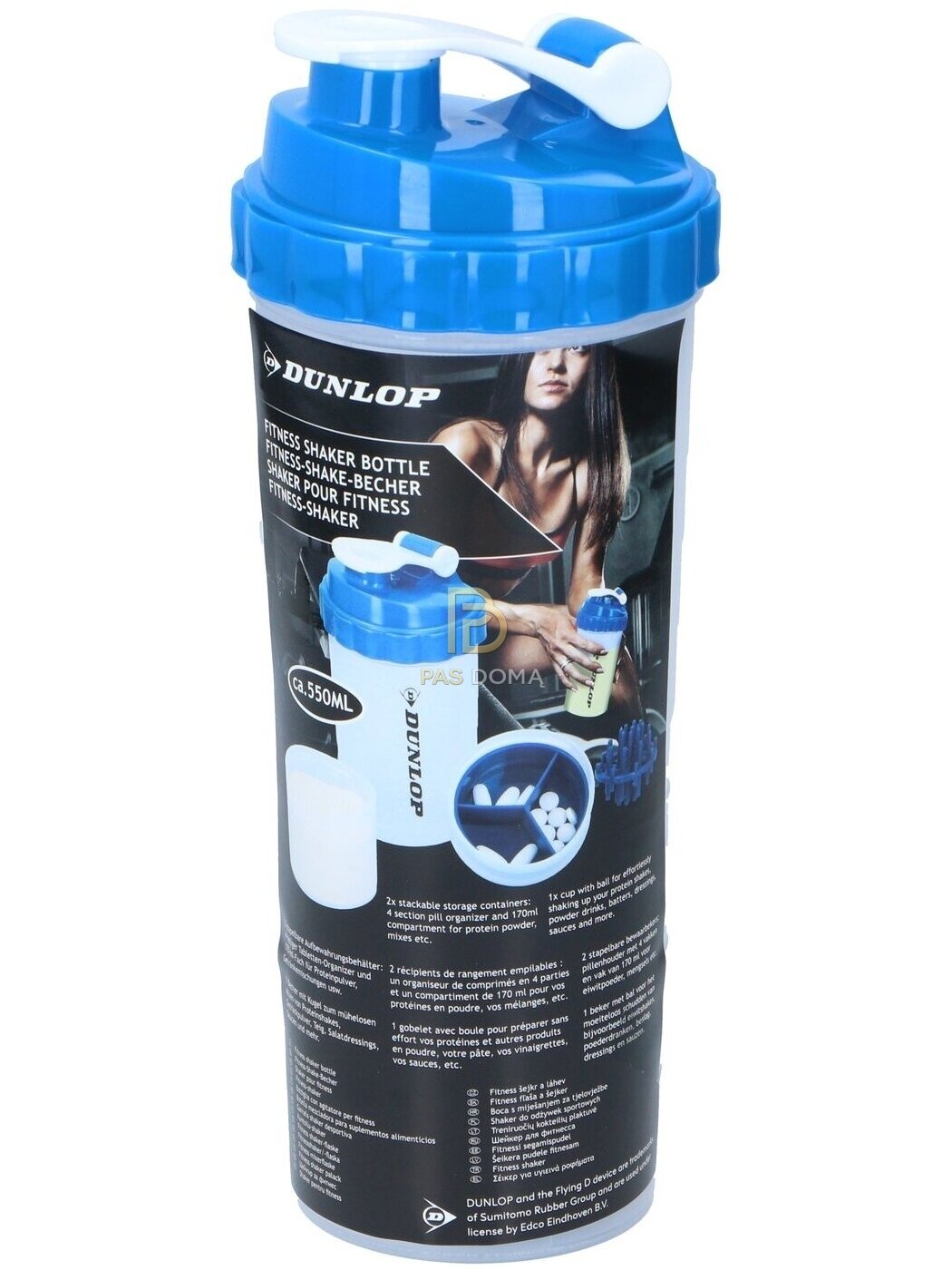 DUNLOP Gertuvė-plaktuvė (Shaker) 550 ml su gertuvės snapeliu 1